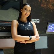 Larisa Boțog în sala de fitness AI FOTO: Ionuț Iordache (GSP)