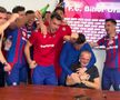 „Să plătiți telefoanele!” » I-au făcut antrenorului „baie de bere” după calificarea în play-off!