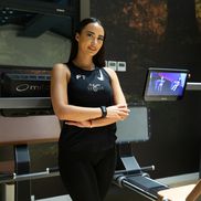 Larisa Boțog în sala de fitness AI FOTO: Ionuț Iordache (GSP)