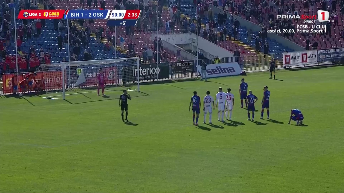 FC Bihor s-a calificat în play-off-ul Ligii 2 // foto: capturi Prima Sport