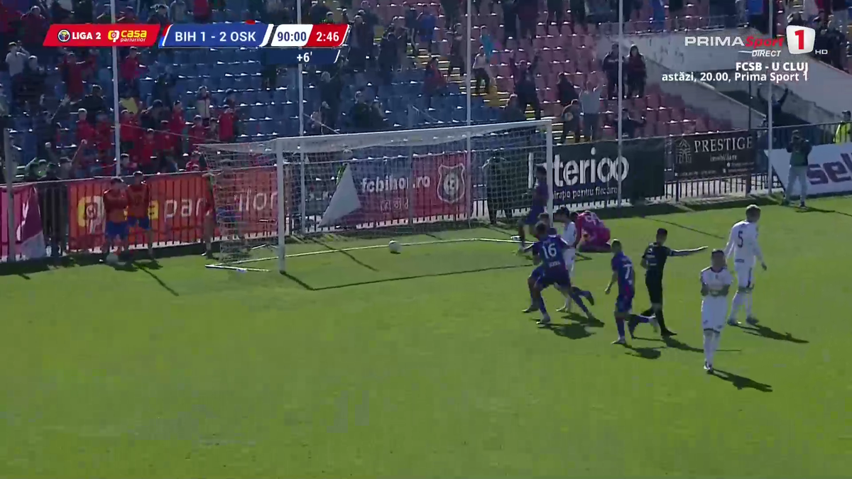 FC Bihor s-a calificat în play-off-ul Ligii 2 // foto: capturi Prima Sport