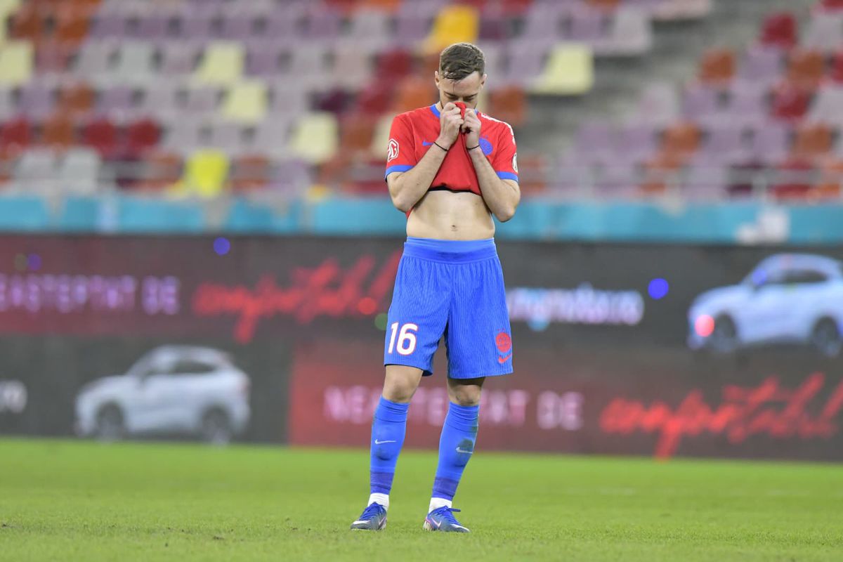 Imagini la finalul partidei FCSB - U Cluj