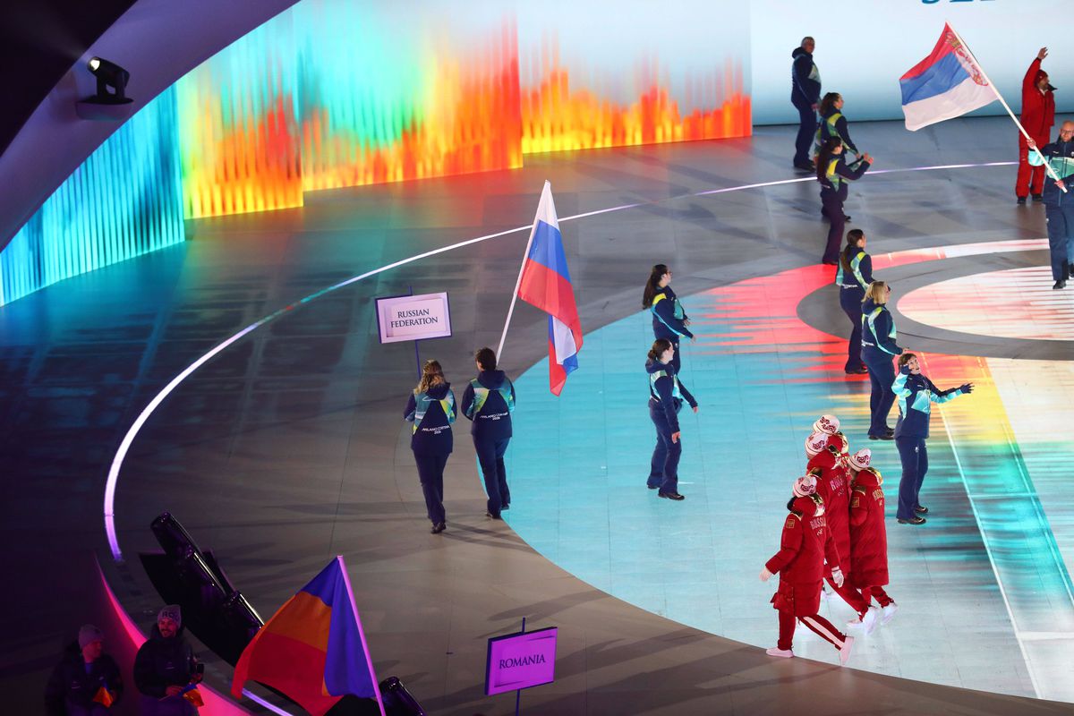 Reacția oamenilor când au apărut steagurile Rusiei, la ceremonia de deschidere a Jocurilor Paralimpice + Boicot de proporții al delegațiilor, decizia României