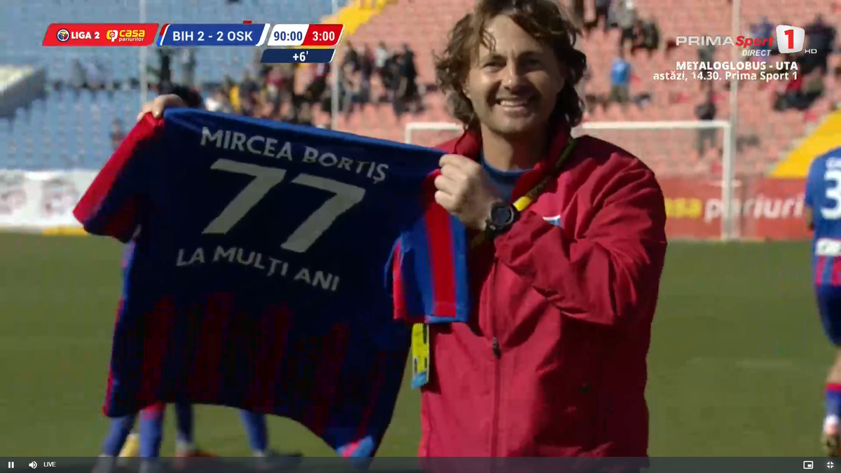 FC Bihor s-a calificat în play-off-ul Ligii 2 // foto: capturi Prima Sport