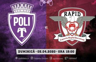 FIFA 20. Rapid a bătut Politehnica Timișoara, în derby-ul virtual al Ligii 2