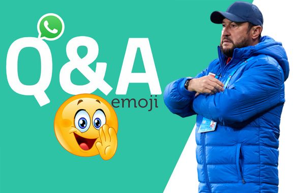 WhatsApp Q&A » Viorel Moldovan intră în provocarea GSP: cum răspunde cu un emoticon la întrebări și afirmații inedite