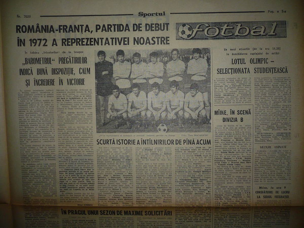 RETRO GSP. 48 de ani de la debutul frapant al lui Mircea Sandu în națională: „Nu îndrăzneam să stau printre «grei». Doamne, ce fotbaliști!"
