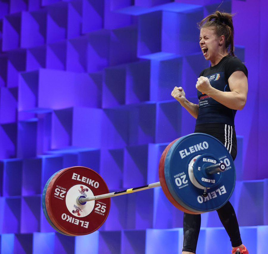 Loredana Toma, după ce a „smuls” 114 kg la Moscova FOTO Imago Images Loredana Toma, după ce a „smuls” 114 kg la Moscova FOTO Imago Images