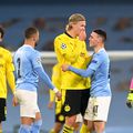 Erling Haaland, la finalul meciului cu Manchester City. foto: Guliver/Getty Images