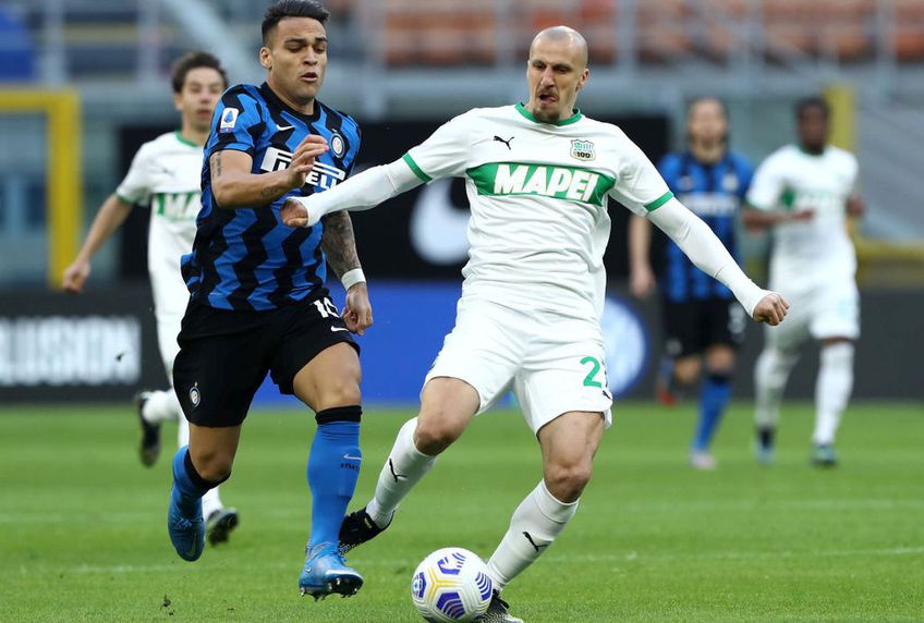 Inter a învins-o pe Sassuolo, scor 2-1, în runda cu numărul 28 din Serie A și e foarte aproape de câștigarea titlului.