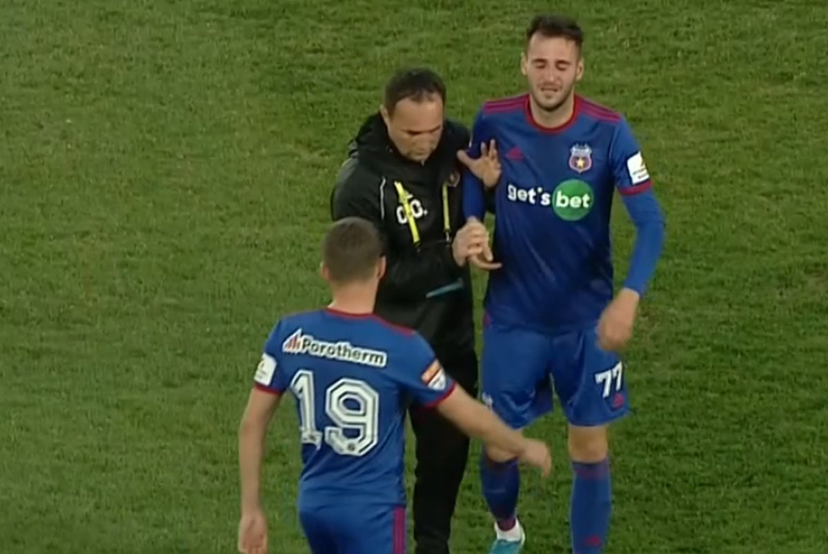 Fault brutal în U Cluj - CSA Steaua » Decizia arbitrului, inexplicabilă