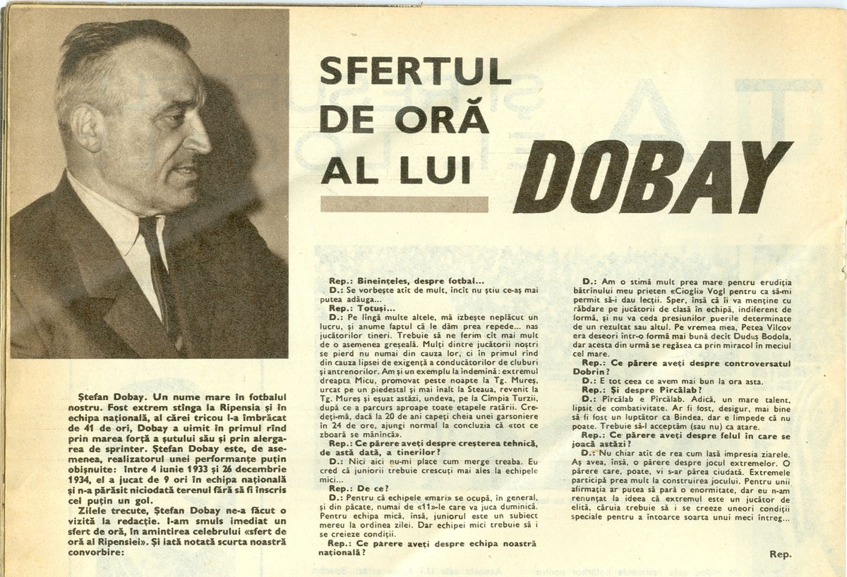 Retro GSP: 28 de ani de la moartea lui Ștefan Dobay