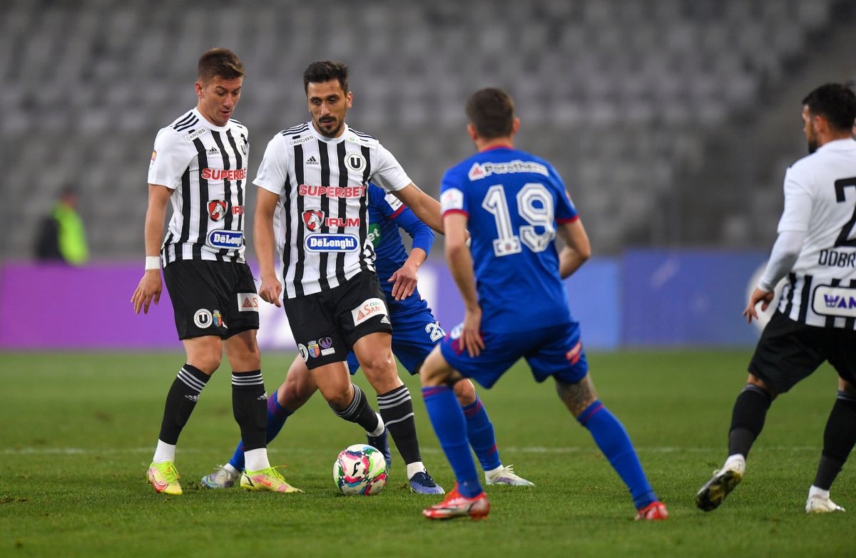 Fault brutal în U Cluj - CSA Steaua » Decizia arbitrului, inexplicabilă