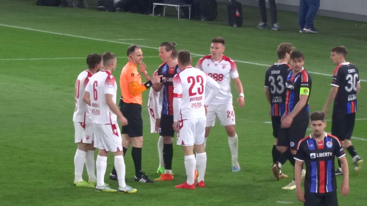 FOTO Arbitraj Dinamo - Oțelul 07.04.2023