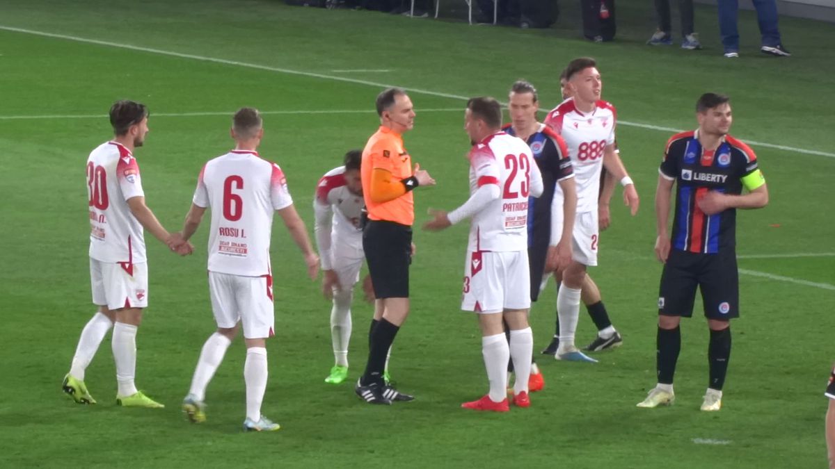 FOTO Arbitraj Dinamo - Oțelul 07.04.2023