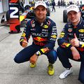 Sergio Perez și Max Verstappen la MP al Japoniei 2024 Foto: Guliver/GettyImages