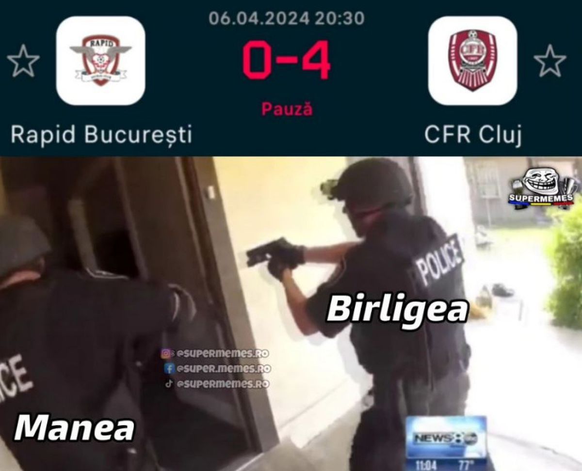 Meme-uri după Rapid - CFR Cluj 1-4