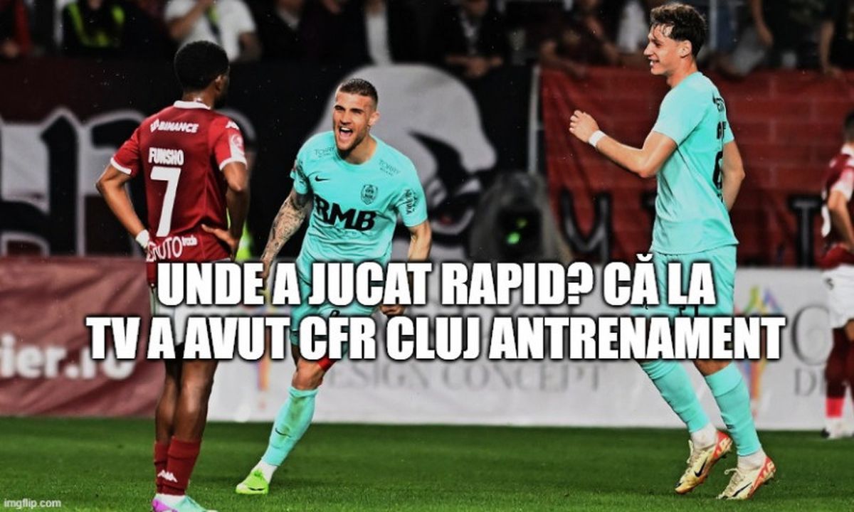 Rapid n-a scăpat! Colecția de glume care a invadat internetul după ce CFR Cluj le-a predat fotbal giuleștenilor