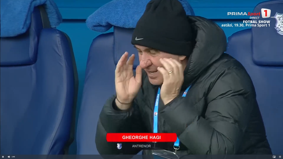 Gică Hagi și-a pierdut răbdarea! Decizie dură după Farul - Slobozia » Ce s-a întâmplat la stadion