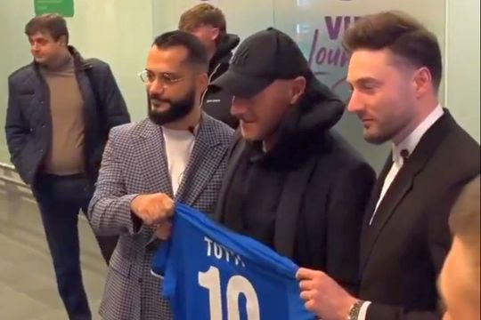 Francesco Totti a ajuns la Moscova