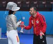 Antrenorul Tiberiu Dolniceanu și sabrera Anastasia Fusea, la CM de juniori și cadeți Wuxi 2025