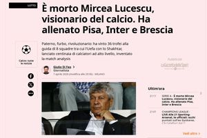Presa internațională vuiește după decesul lui Mircea Lucescu » Ce scriu marile publicații din întreaga lume
