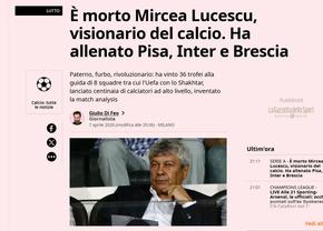 Presa internațională vuiește după decesul lui Mircea Lucescu » Ce scriu marile publicații din întreaga lume