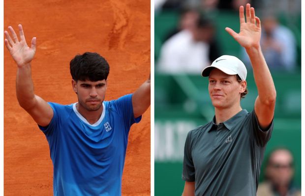 Alcaraz și Sinner, victorii-fulger în turneul Masters 1000 de la Monte Carlo, cu Usain Bolt în tribună