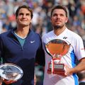 Roger Federer și Stan Wawrinka după finala de la Monte Carlo 2014 Foto: Imago Images