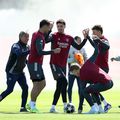 Voie bună la antrenamentul oficial al lui Arsenal înainte de jocul cu Sporting // foto: Guliver/gettyimages
