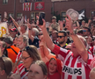 Imagini spectaculoase din Eindhoven: PSV a primit trofeul de campioană! Cum a fost fotografiat Dennis Man