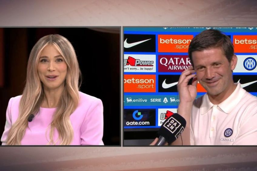 Chivu, în timpul dialogului cu Diletta Leotta