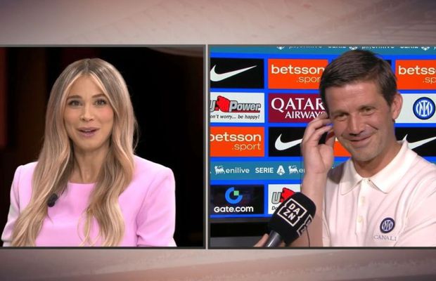 Chivu glumește cu Diletta Leotta: „M-a întrebat de ce vreau să-mi scot geaca și să o arunc”