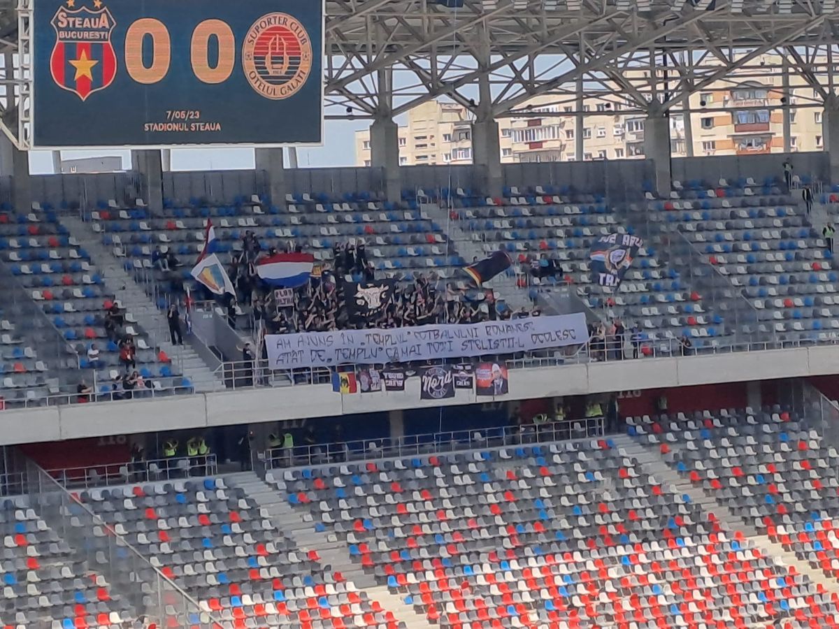 CSA Steaua - Oțelul. Atmosferă dezolantă