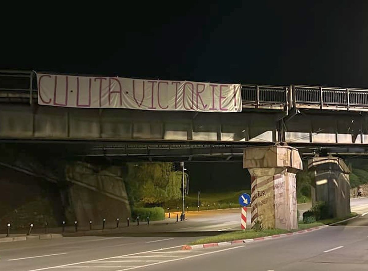 Mobilizare înaintea meciului decisiv din play-out: „Am afișat mesaje în punctele esențiale ale orașului”