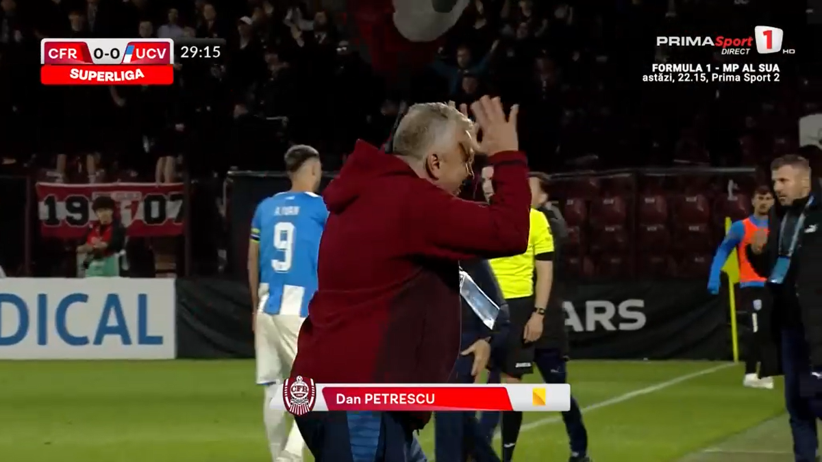 Dan Petrescu, criză de nervi în CFR - CSU Craiova + faultul lui Andrei Ivan