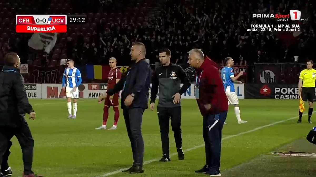 Dan Petrescu, criză de nervi în CFR - CSU Craiova + faultul lui Andrei Ivan