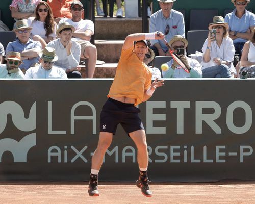 Andy Murray în acțiune la Aix-en-Provence