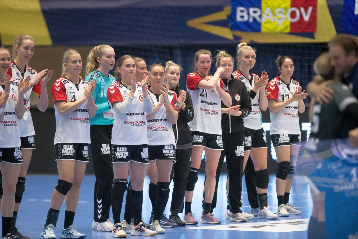 „Tigroaice” în suferință » Imagini surprinse la finalul meciului CSM București - Esbjerg