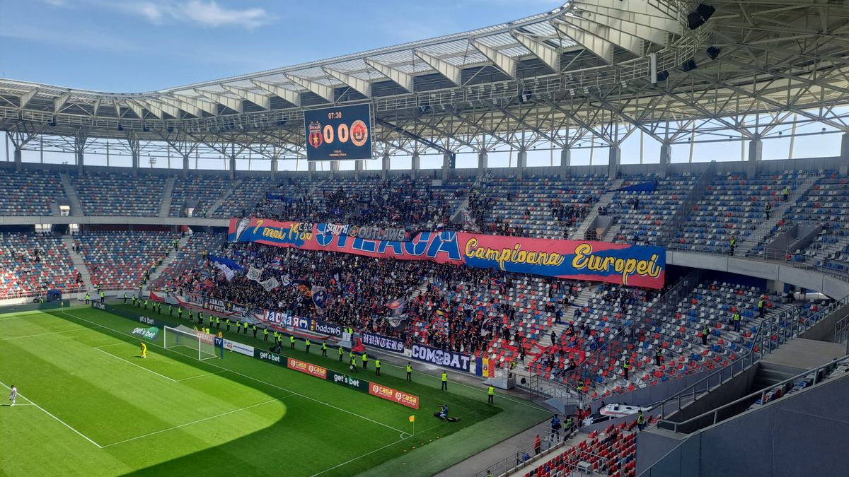 CSA Steaua - Oțelul. Atmosferă dezolantă