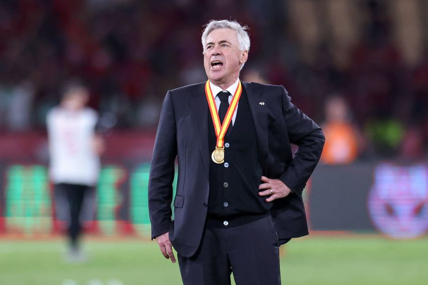 FOTO Antrenorul Carlo Ancelotti are patru Ligi câștigate, două cu Milan și două cu Real