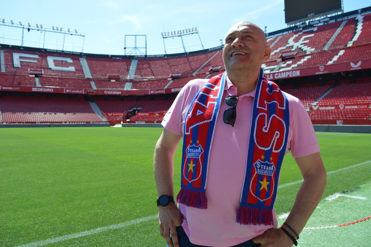 Gabi Balint a sărbătorit 7 mai chiar pe iarba de la Sevilla, alături de suporteri: „Au vrut să fie aproape de acel moment prin mine”