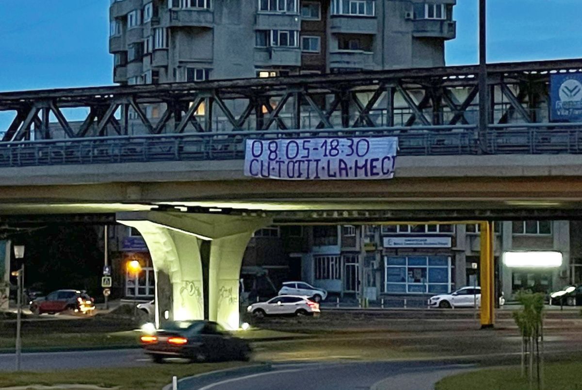 Mobilizare înaintea meciului decisiv din play-out: „Am afișat mesaje în punctele esențiale ale orașului”