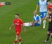 Mitriță râde după ce a fost faultat de Băluță / FOTO: Captură TV @Prima Sport 1