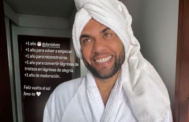 Dani Alves, la 41 de ani » Imaginea postată de Joana Sanz pe rețelele de socializare: „De la capăt”