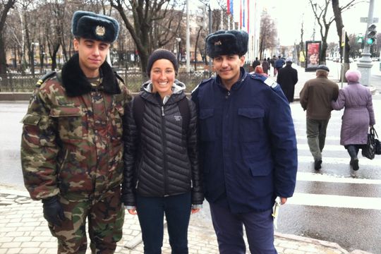Dani Foxhoven în Rusia / foto: Blog Dani Foxhoven