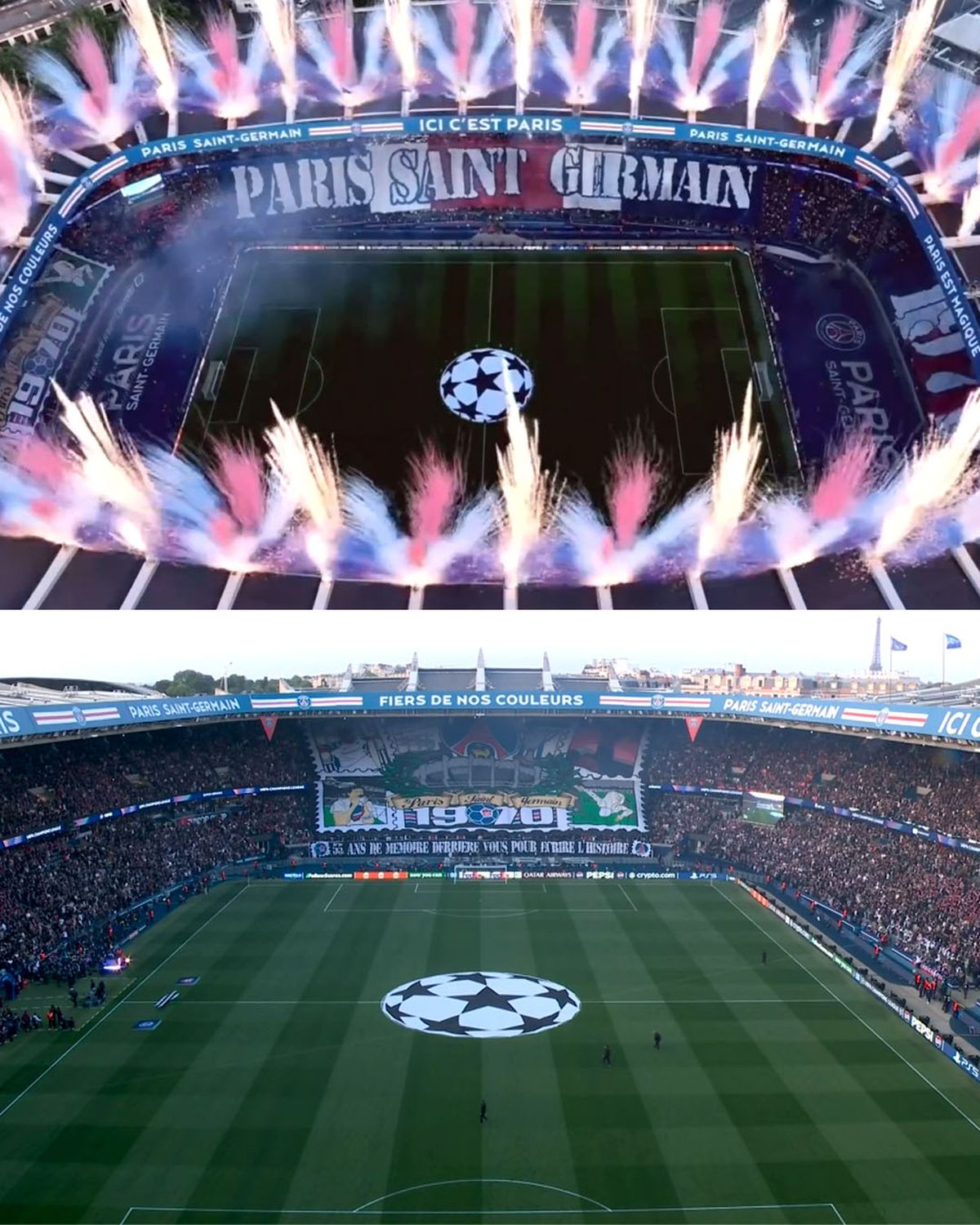 Scenografie PSG - Arsenal