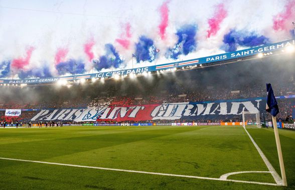 Scenografie spectaculoasă la PSG - Arsenal, pe 3 sferturi de stadion