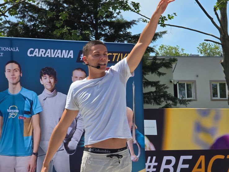 David Popovici, prezent la lansarea caravanei BeActive 2026/Foto: Bogdan Fechită (GSP.ro)