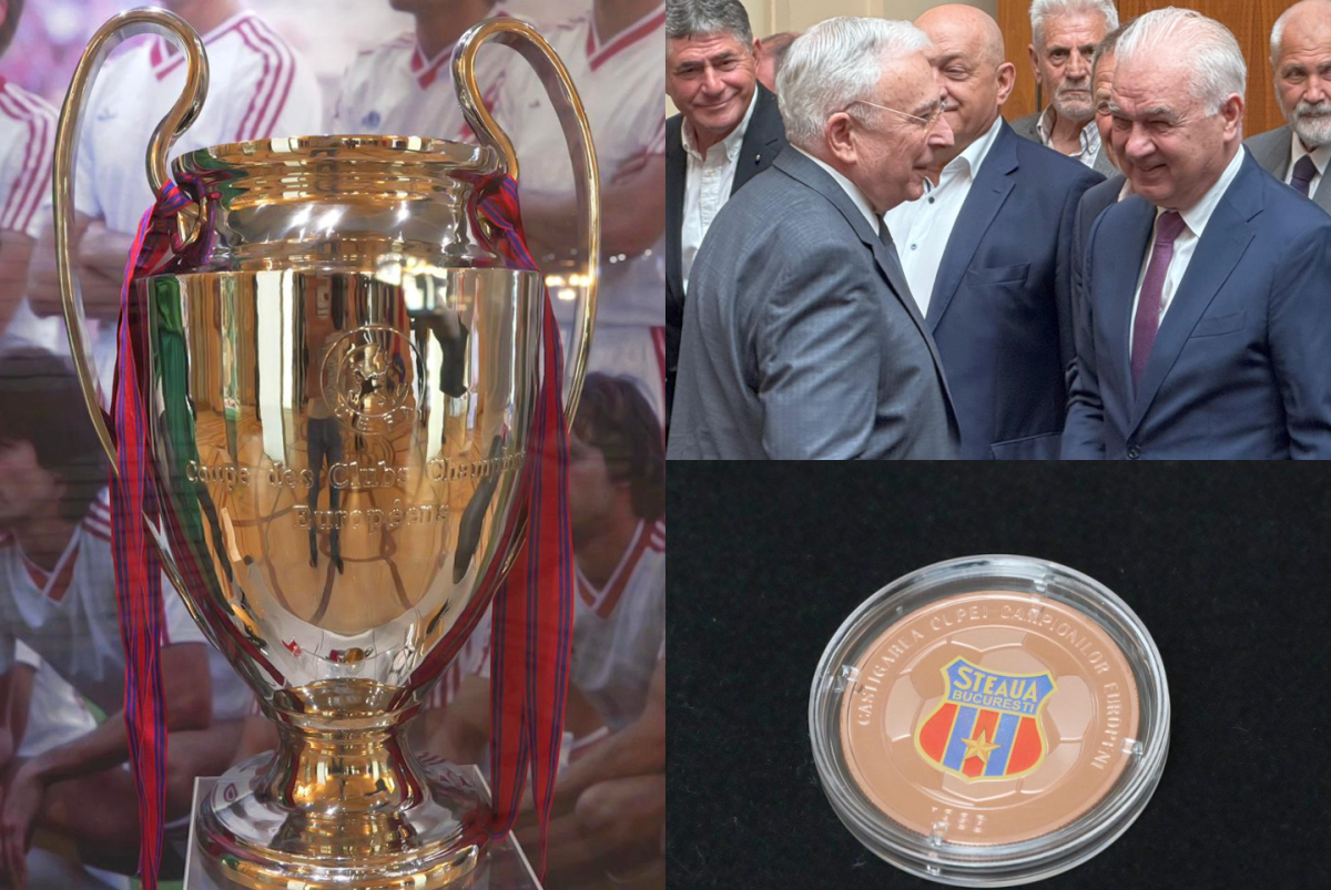 „«Steau» București, apoi Steaua «Budapest». După finală, întreaga lume a reținut numele campioanei” » Eroilor de la Sevilla le-au fost înmânate monede aniversare